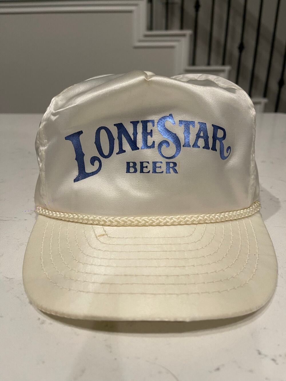 vintage Lone Star Beer trucker hat is from the 1980s